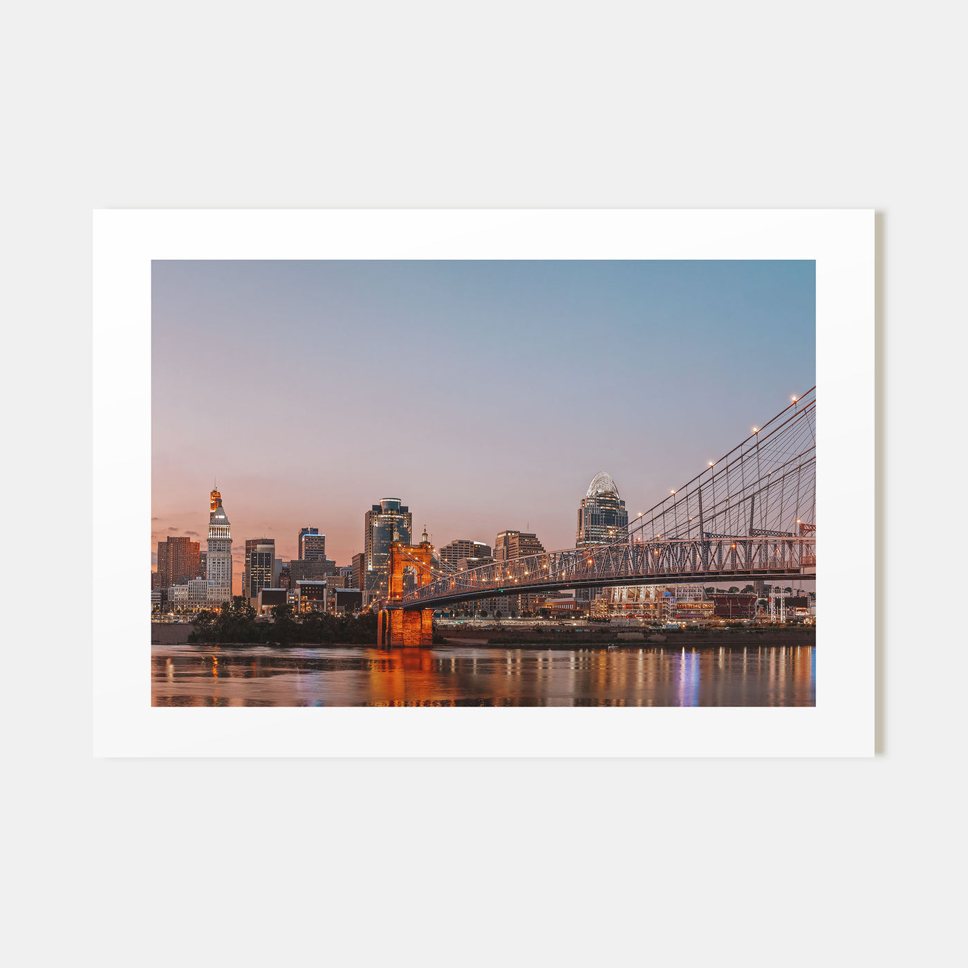 Cincinnati Landscape Color Poster