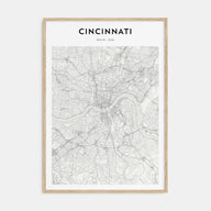Cincinnati Map Portrait Poster