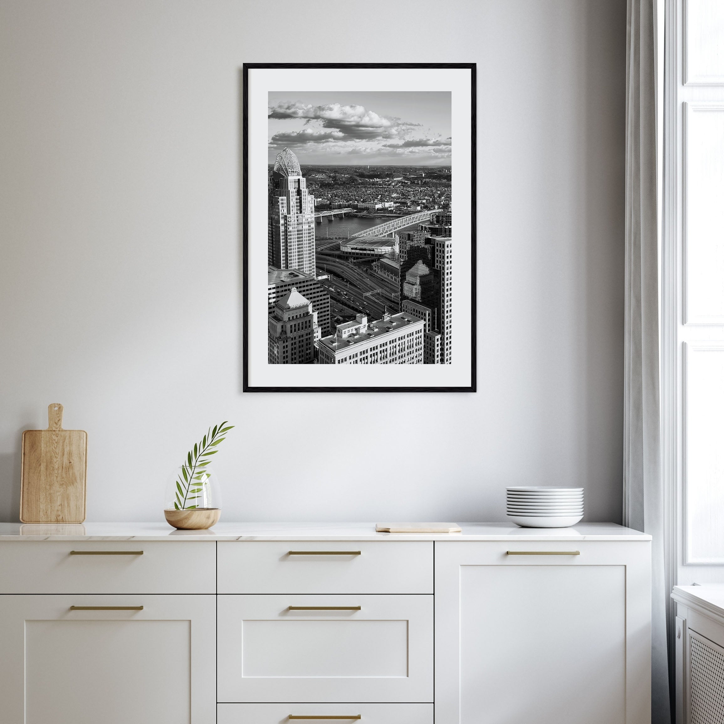 Cincinnati Photo B&W No 1 Poster