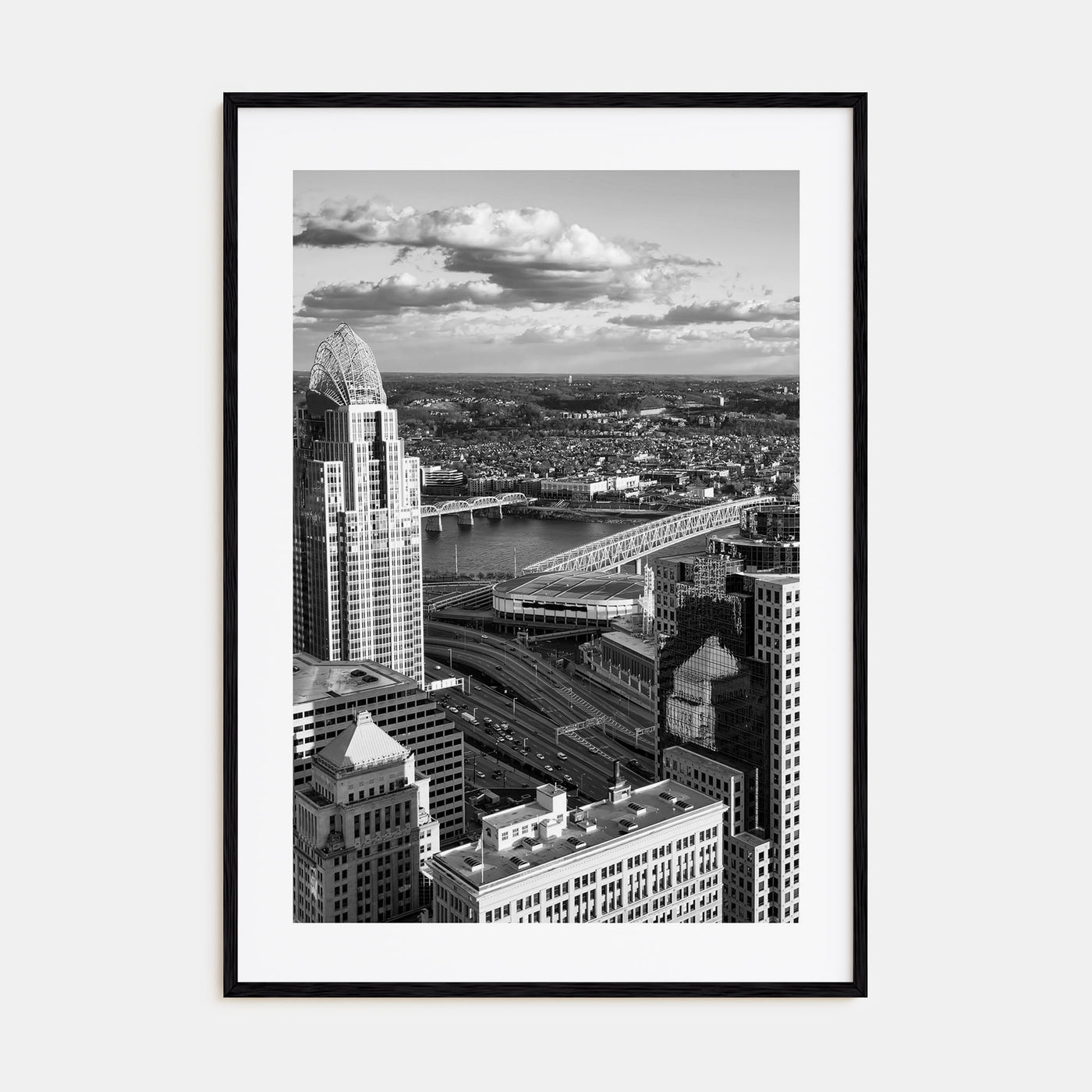 Cincinnati Photo B&W No 1 Poster