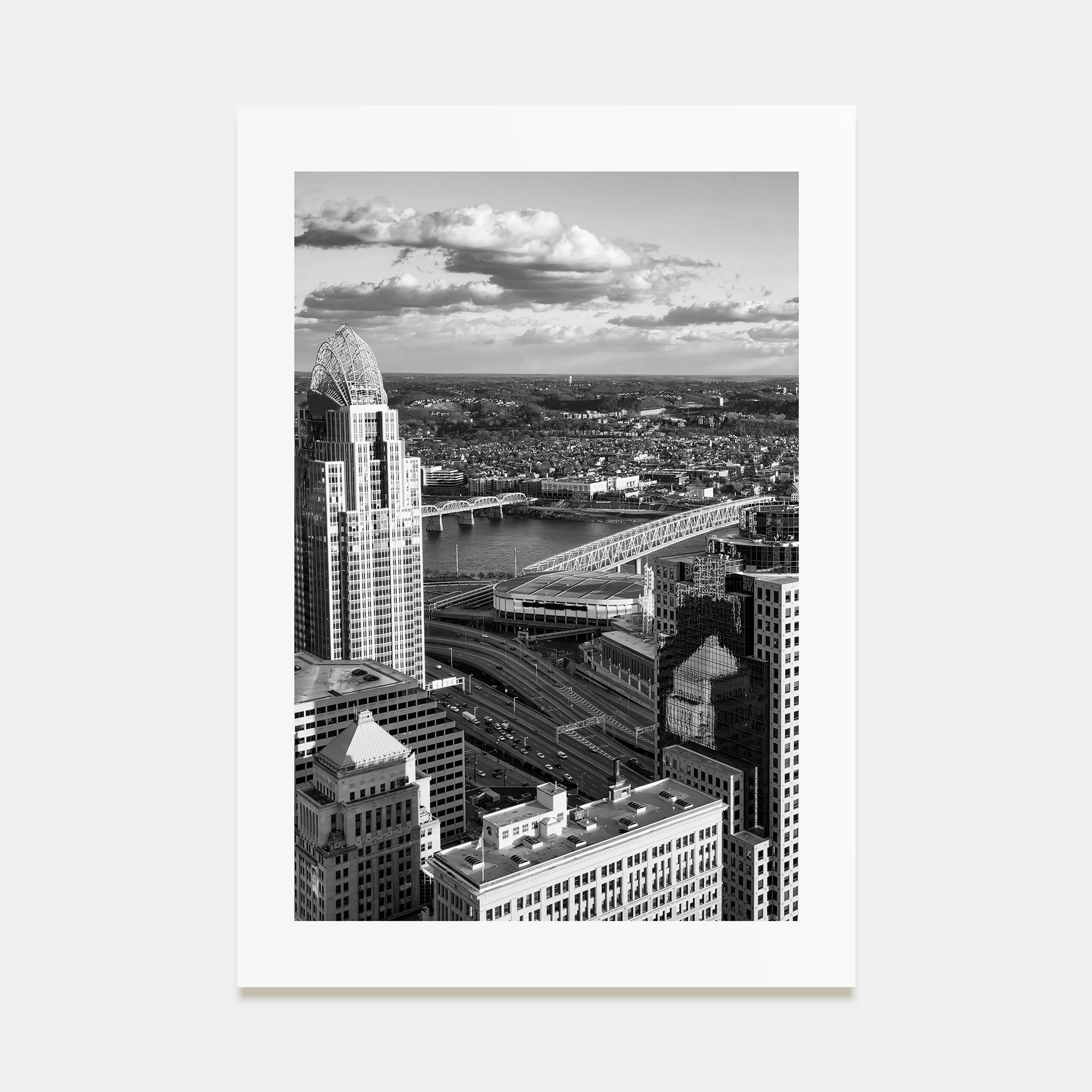 Cincinnati Photo B&W No 1 Poster
