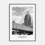 Cincinnati Portrait B&W No 1 Poster