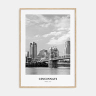 Cincinnati Portrait B&W No 2 Poster