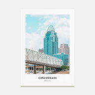 Cincinnati Portrait Color No 1 Poster