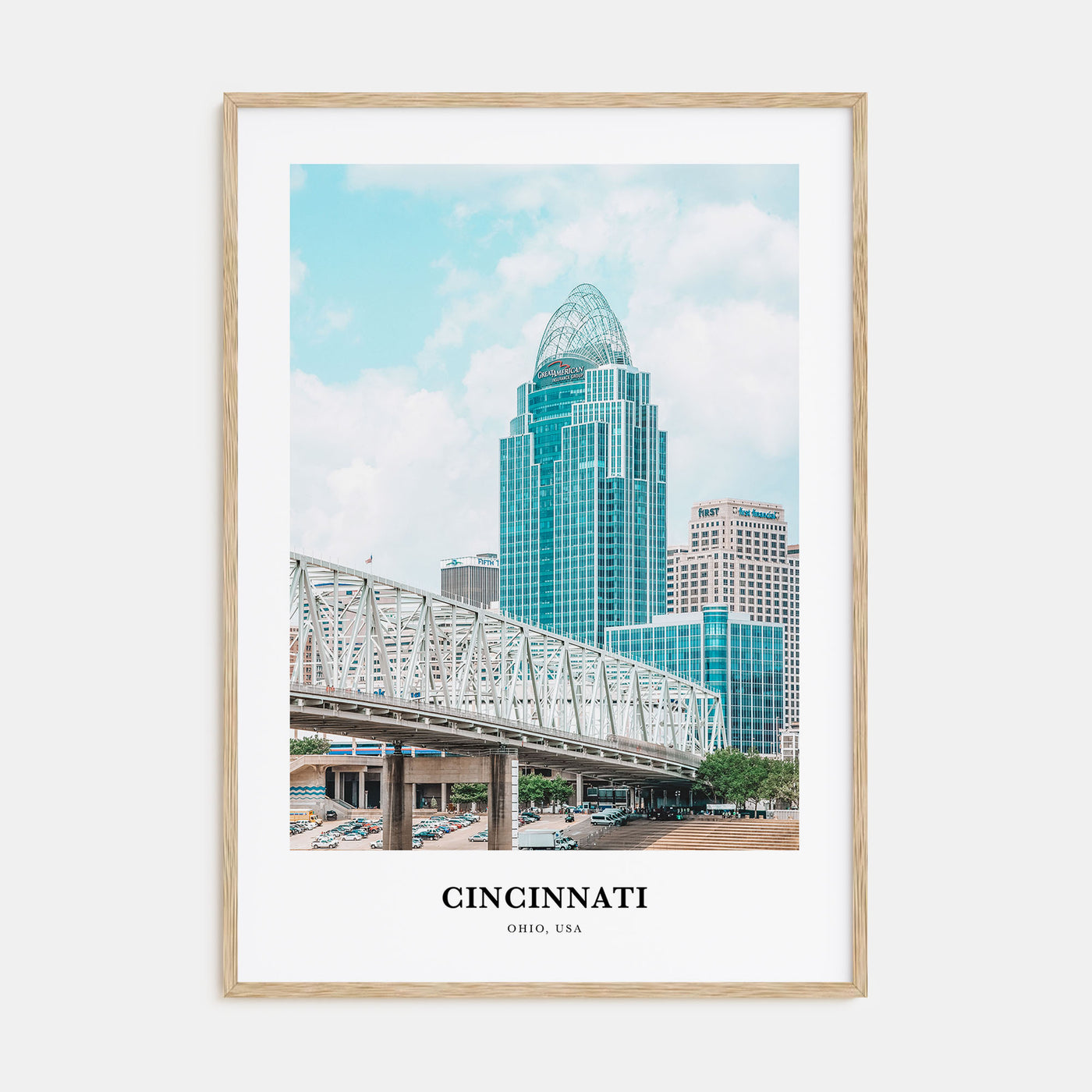 Cincinnati Portrait Color No 1 Poster