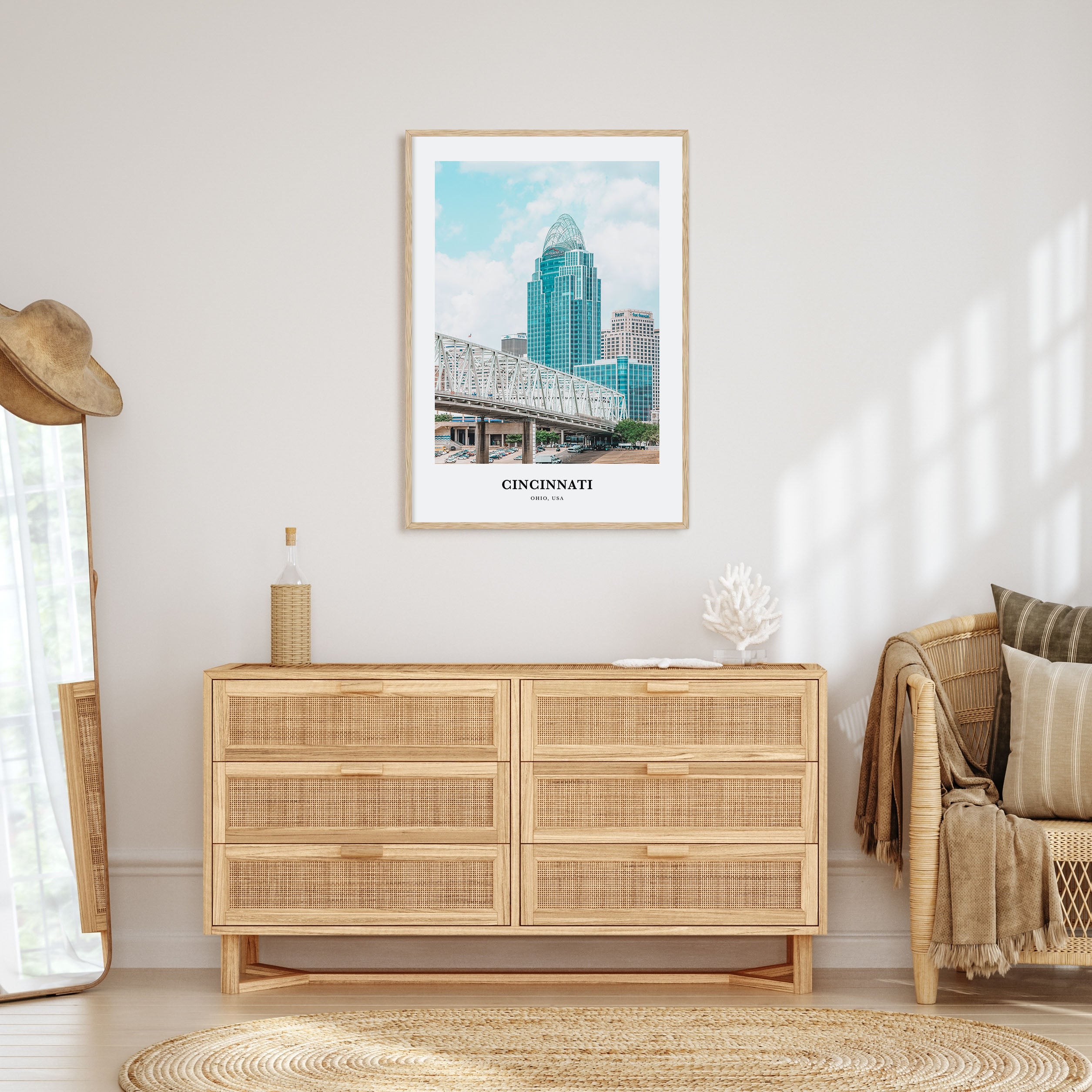 Cincinnati Portrait Color No 1 Poster