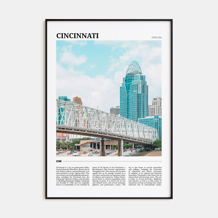 Cincinnati Travel Color No 1 Poster