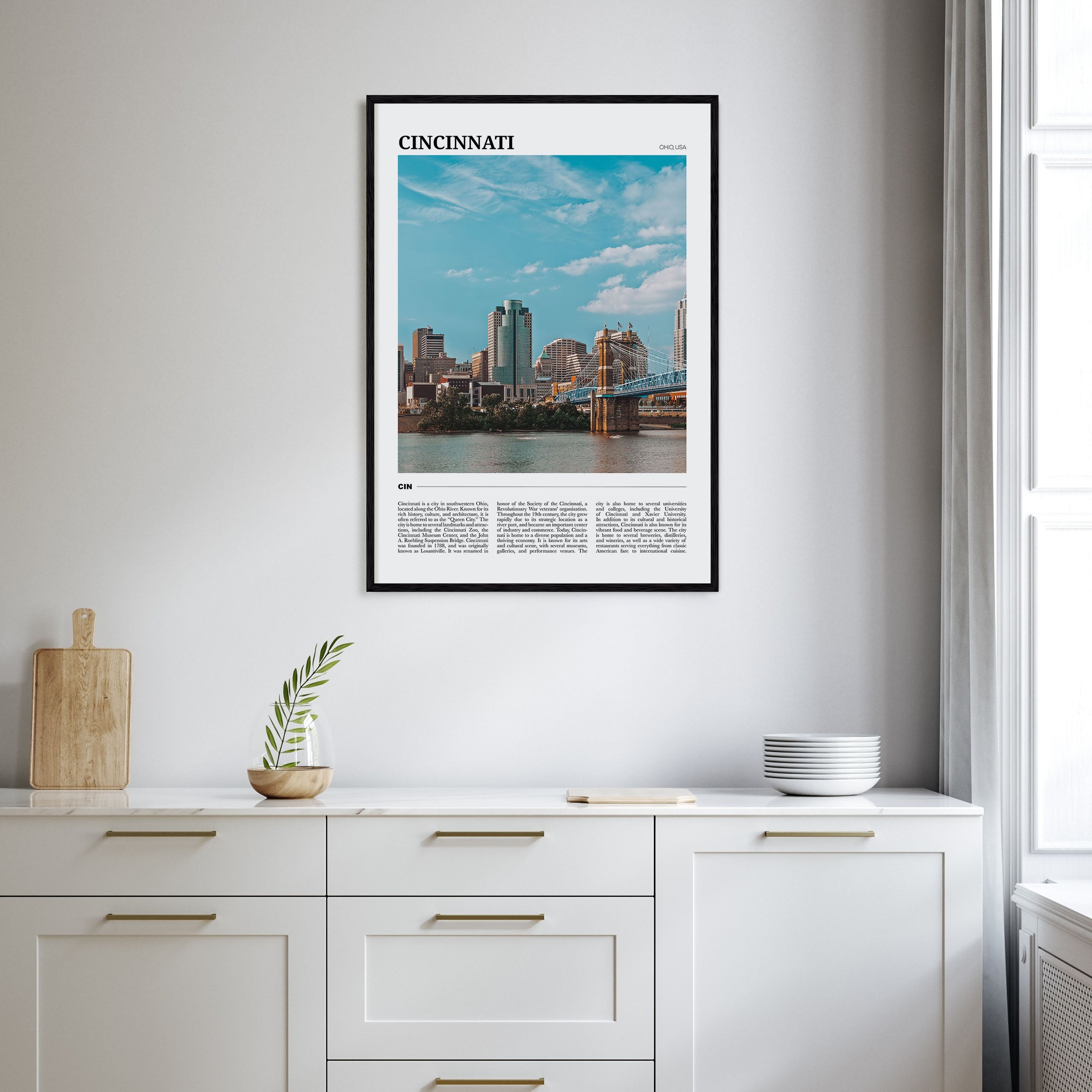 Cincinnati Travel Color No 2 Poster