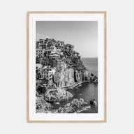 Cinque Terre Photo B&W No 1 Poster