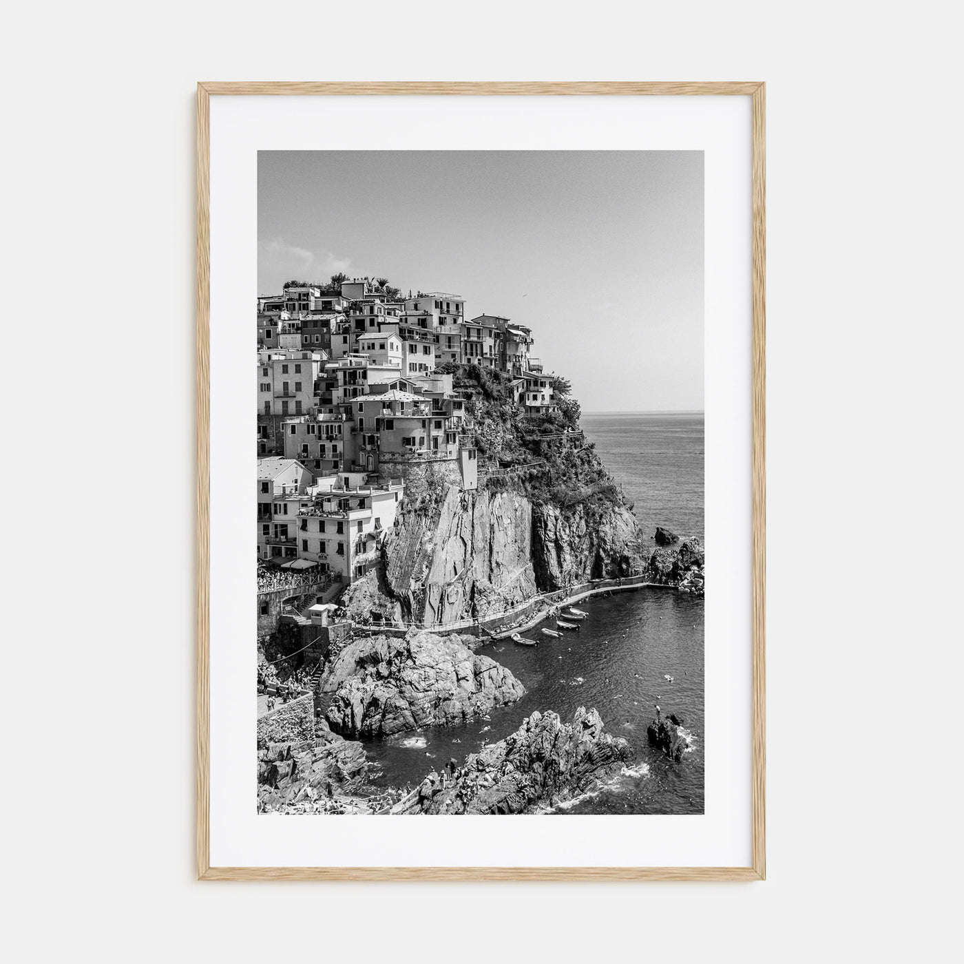 Cinque Terre Photo B&W No 1 Poster