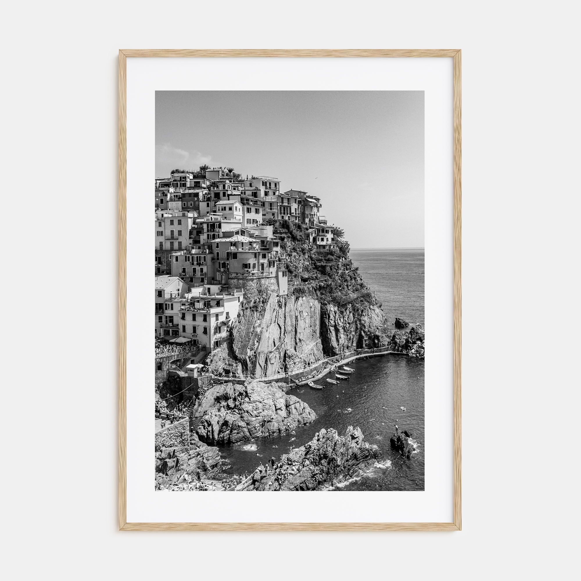 Cinque Terre Photo B&W No 1 Poster