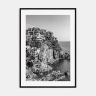Cinque Terre Photo B&W No 1 Poster