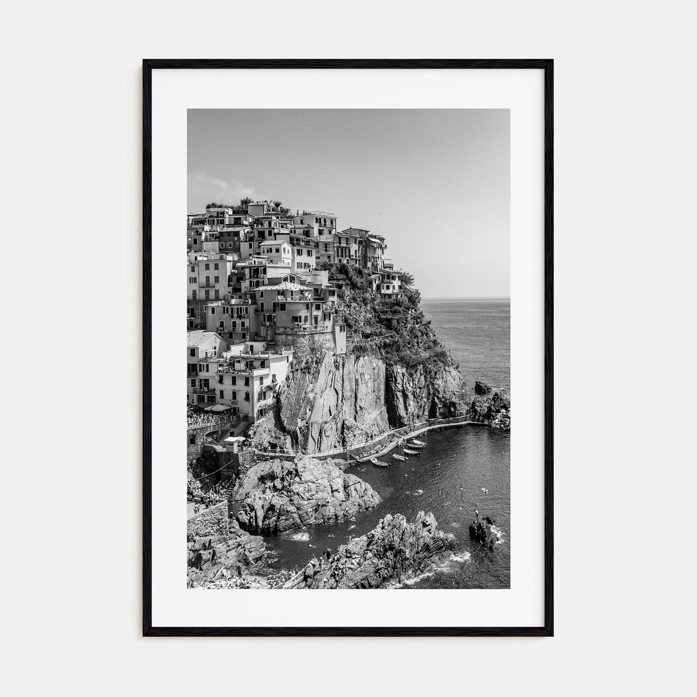 Cinque Terre Photo B&W No 1 Poster