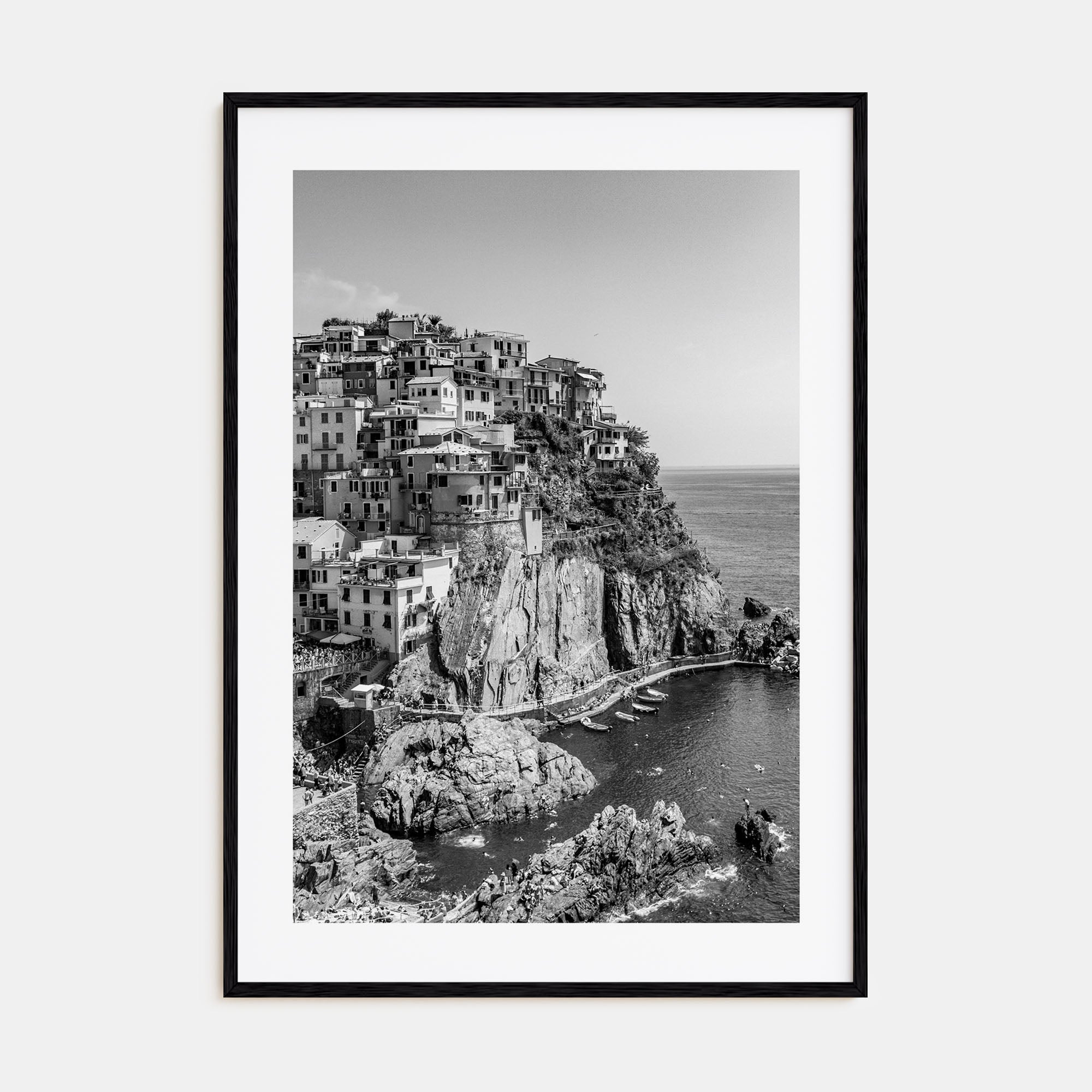 Cinque Terre Photo B&W No 1 Poster
