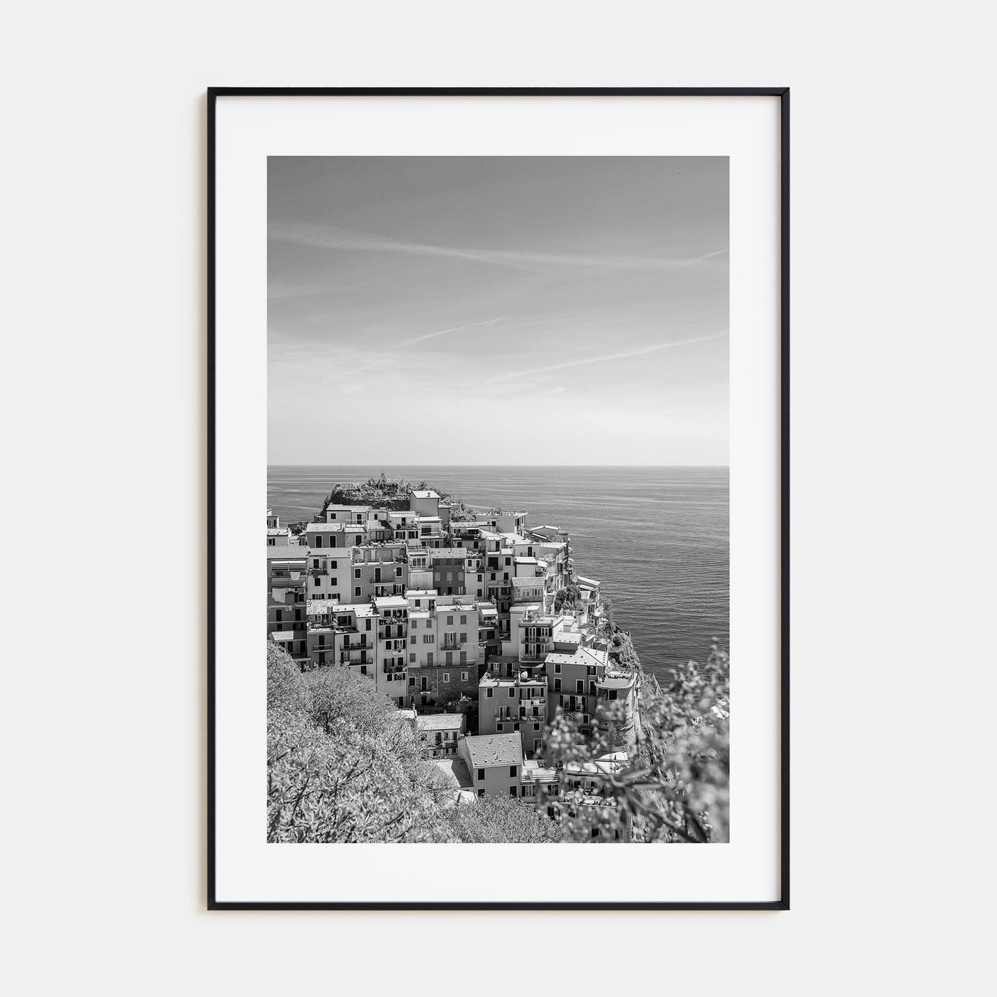 Cinque Terre Photo B&W No 2 Poster