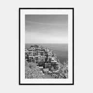 Cinque Terre Photo B&W No 2 Poster