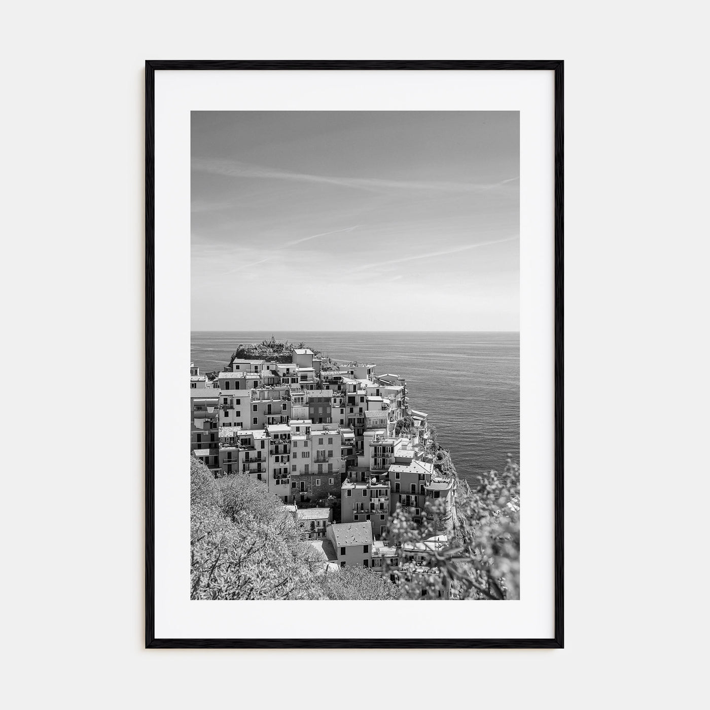 Cinque Terre Photo B&W No 2 Poster