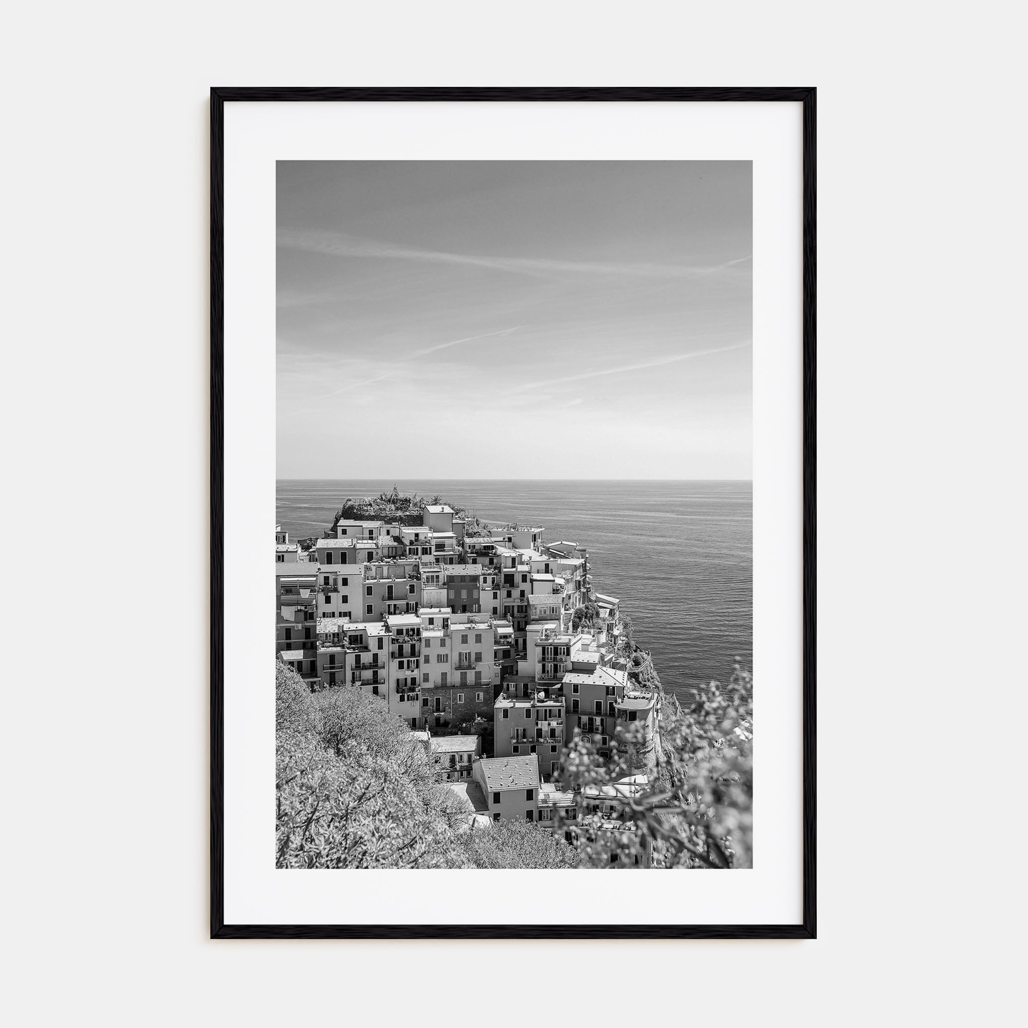 Cinque Terre Photo B&W No 2 Poster