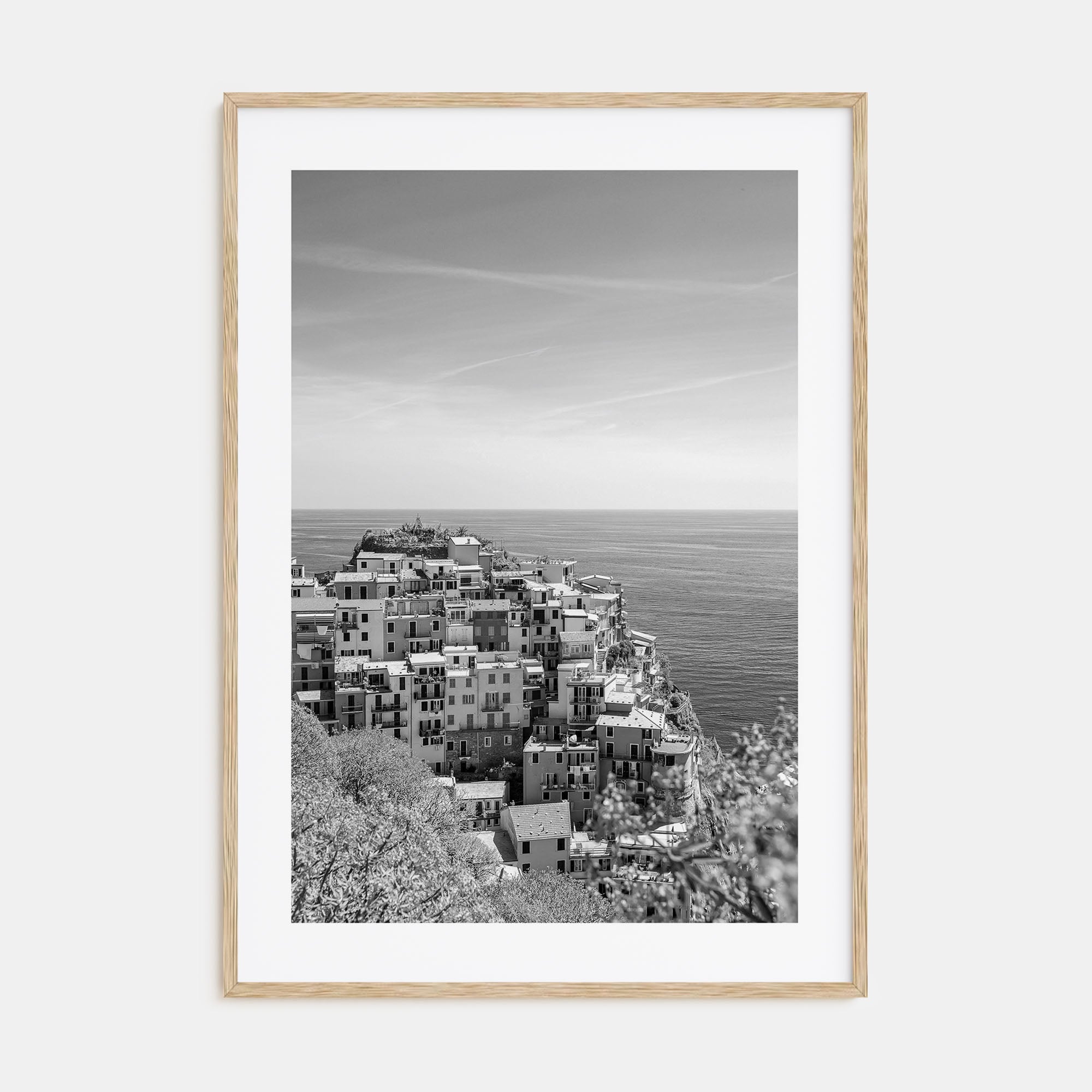 Cinque Terre Photo B&W No 2 Poster