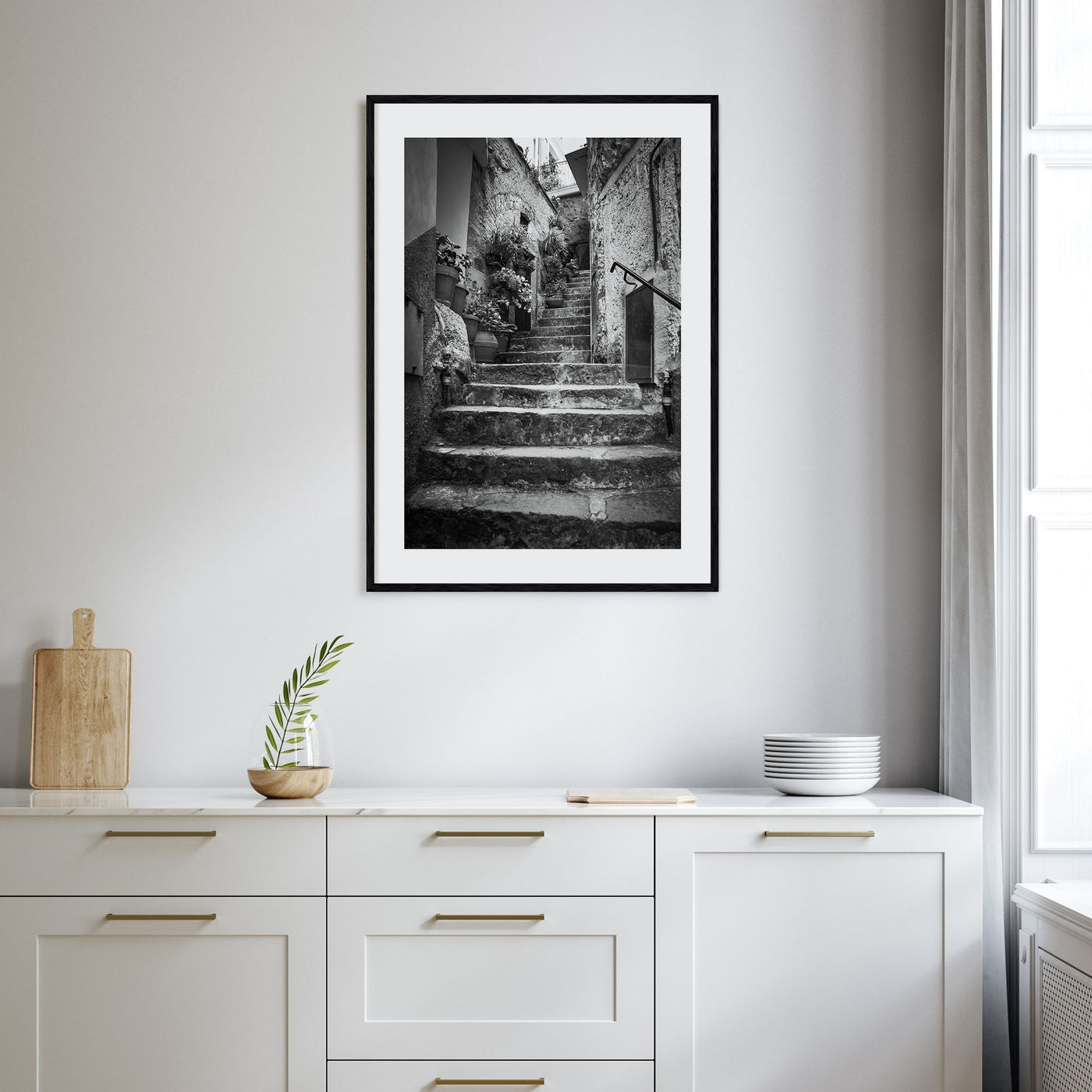 Cinque Terre Photo B&W No 3 Poster