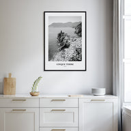 Cinque Terre Portrait B&W No 1 Poster