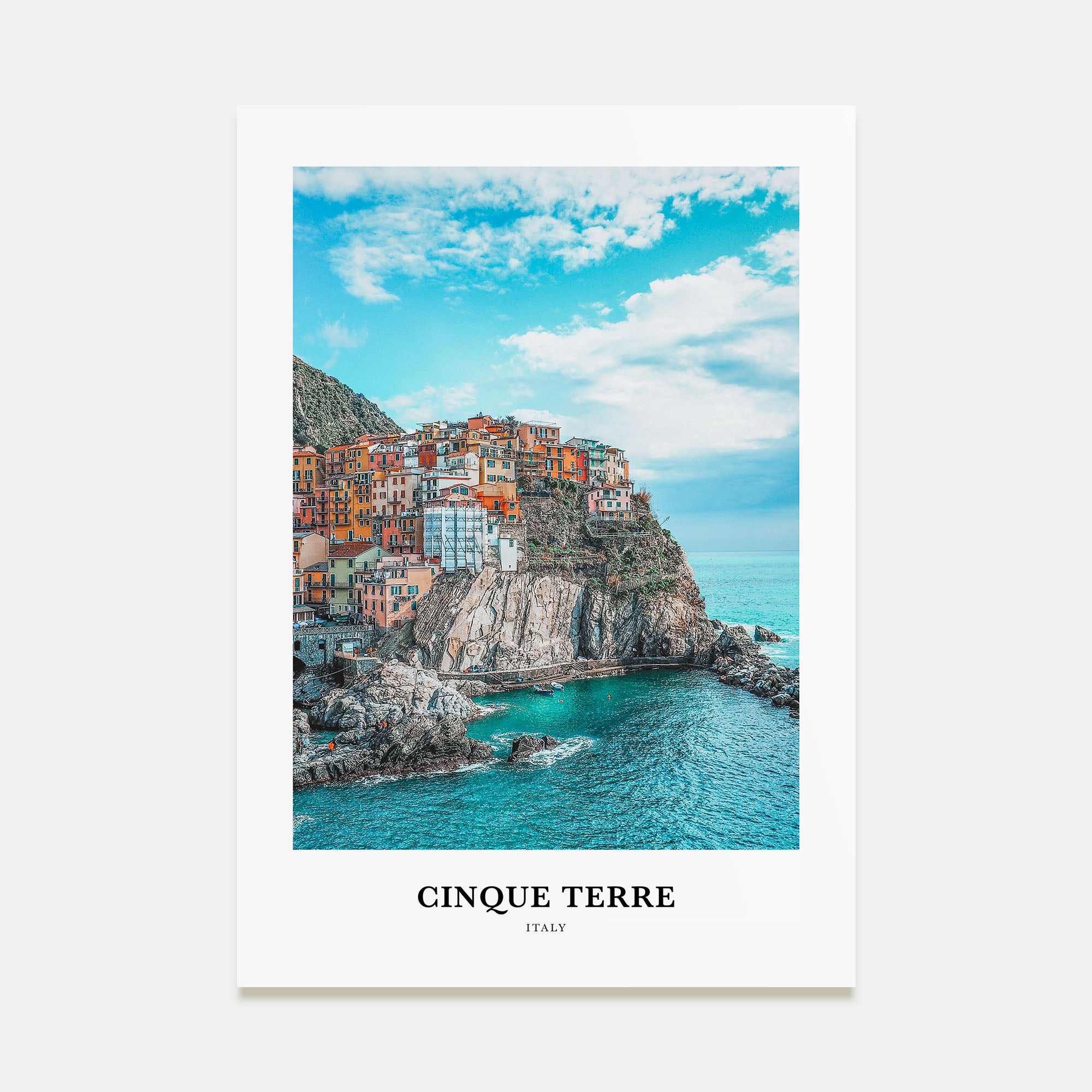 Cinque Terre Portrait Color Poster