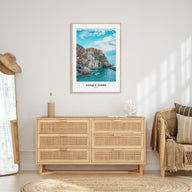 Cinque Terre Portrait Color Poster