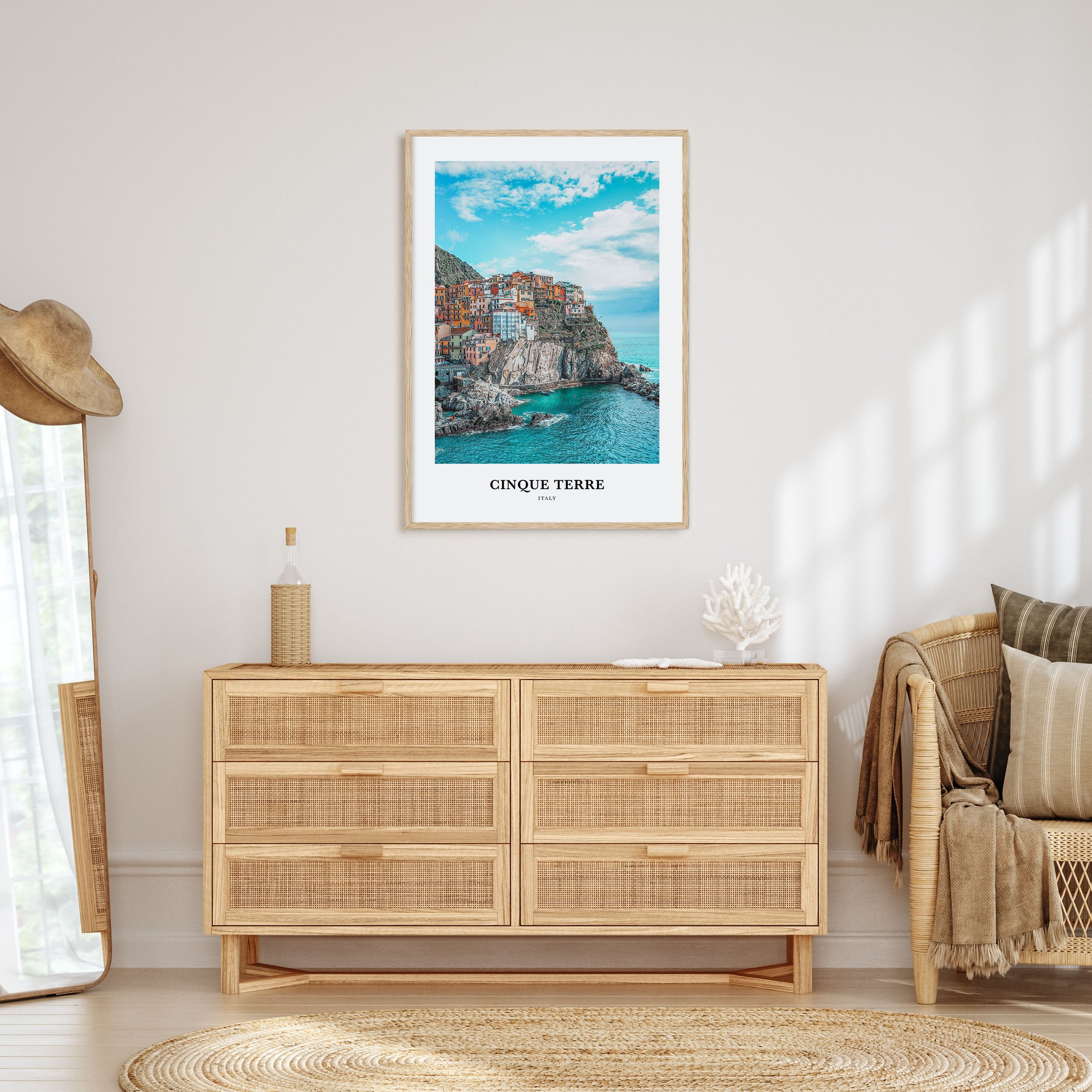 Cinque Terre Portrait Color Poster