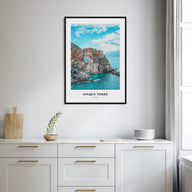 Cinque Terre Portrait Color Poster