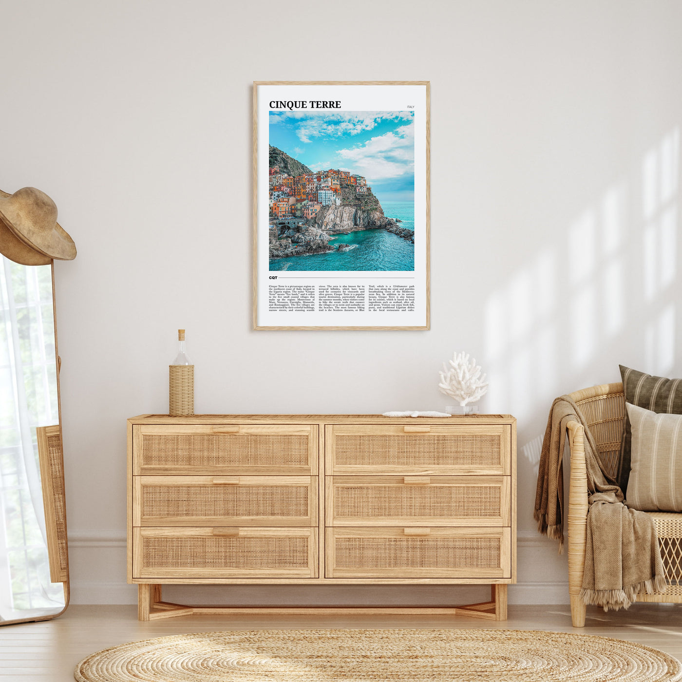 Cinque Terre Travel Color Poster