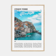 Cinque Terre Travel Color Poster