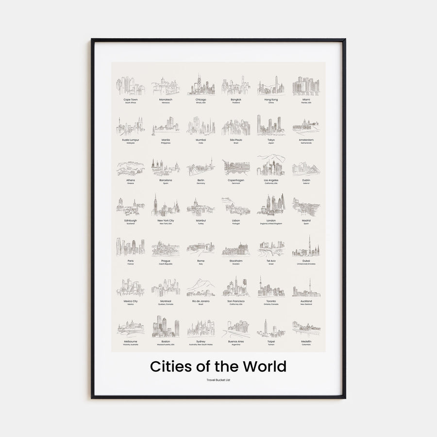 City Bucket List Poster