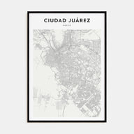 Ciudad Juárez Map Portrait Poster