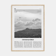 Ciudad Juárez Travel B&W Poster