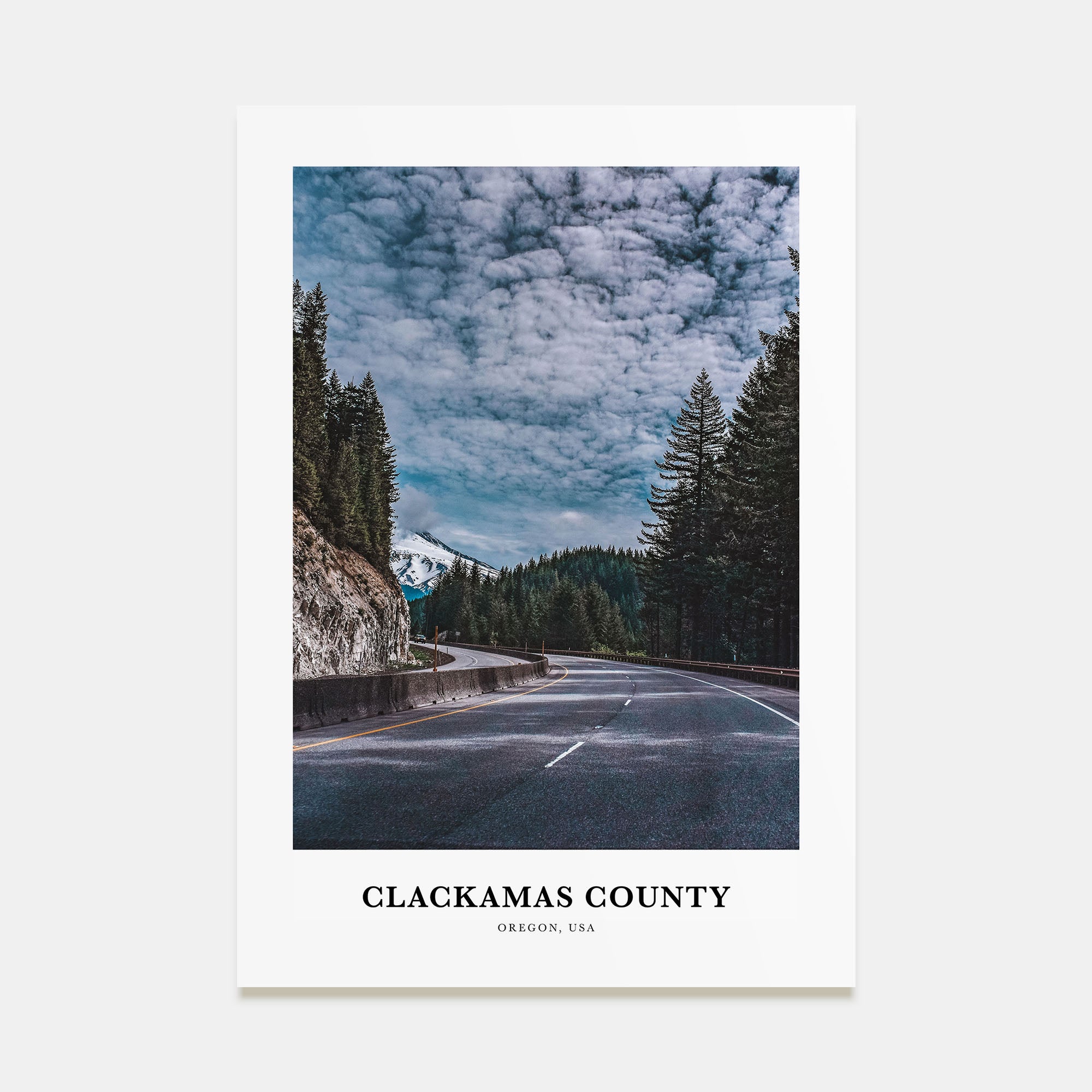 Clackamas County Portrait Color Poster