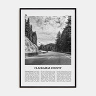 Clackamas County Travel B&W Poster