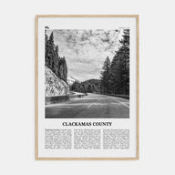 Clackamas County Travel B&W Poster