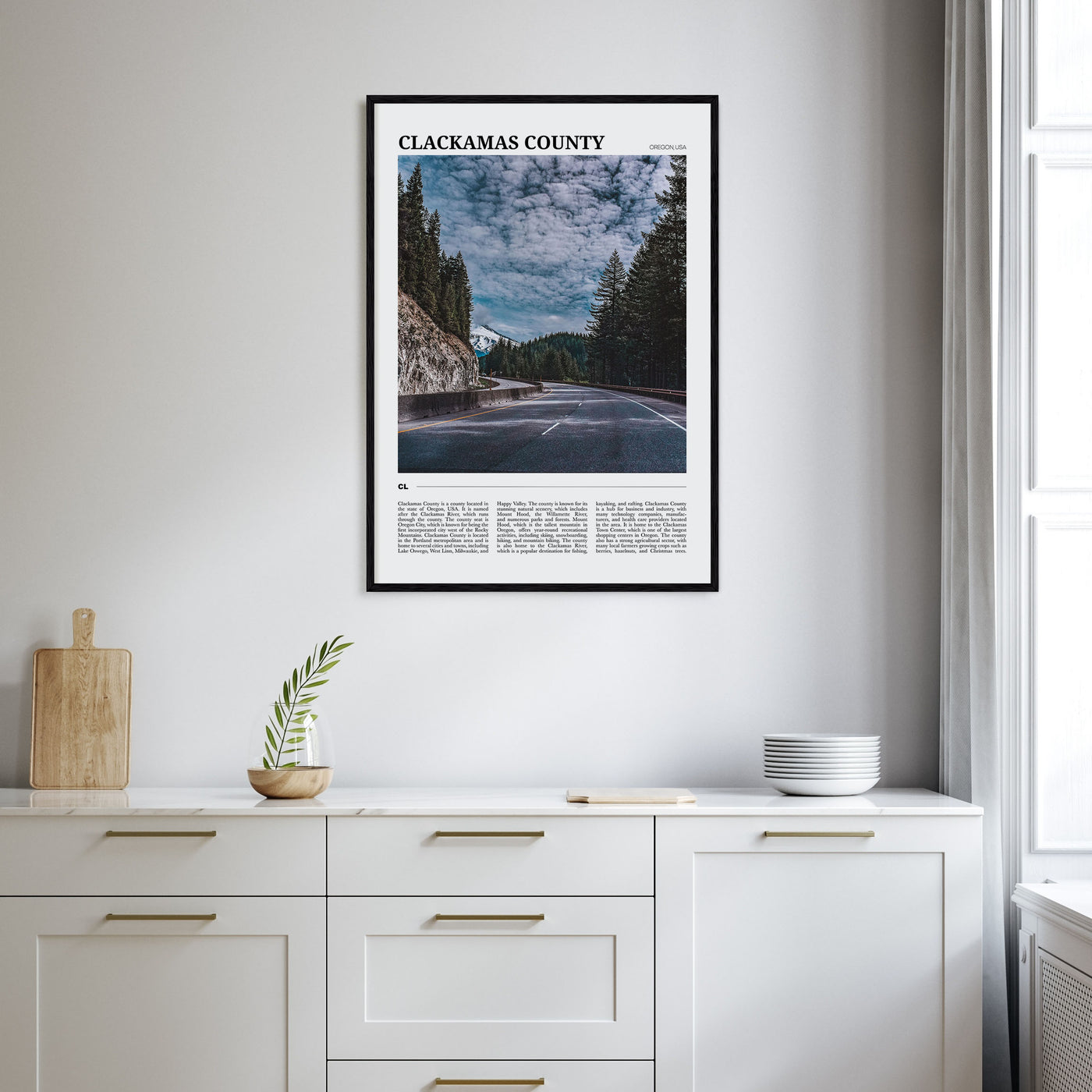 Clackamas County Travel Color Poster