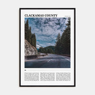 Clackamas County Travel Color Poster