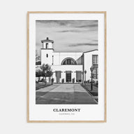 Claremont Portrait B&W Poster