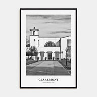 Claremont Portrait B&W Poster