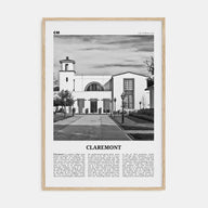 Claremont Travel B&W Poster
