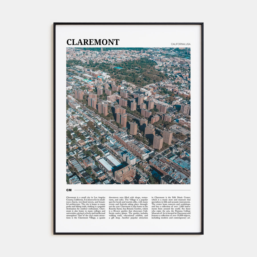 Claremont Travel Color Poster