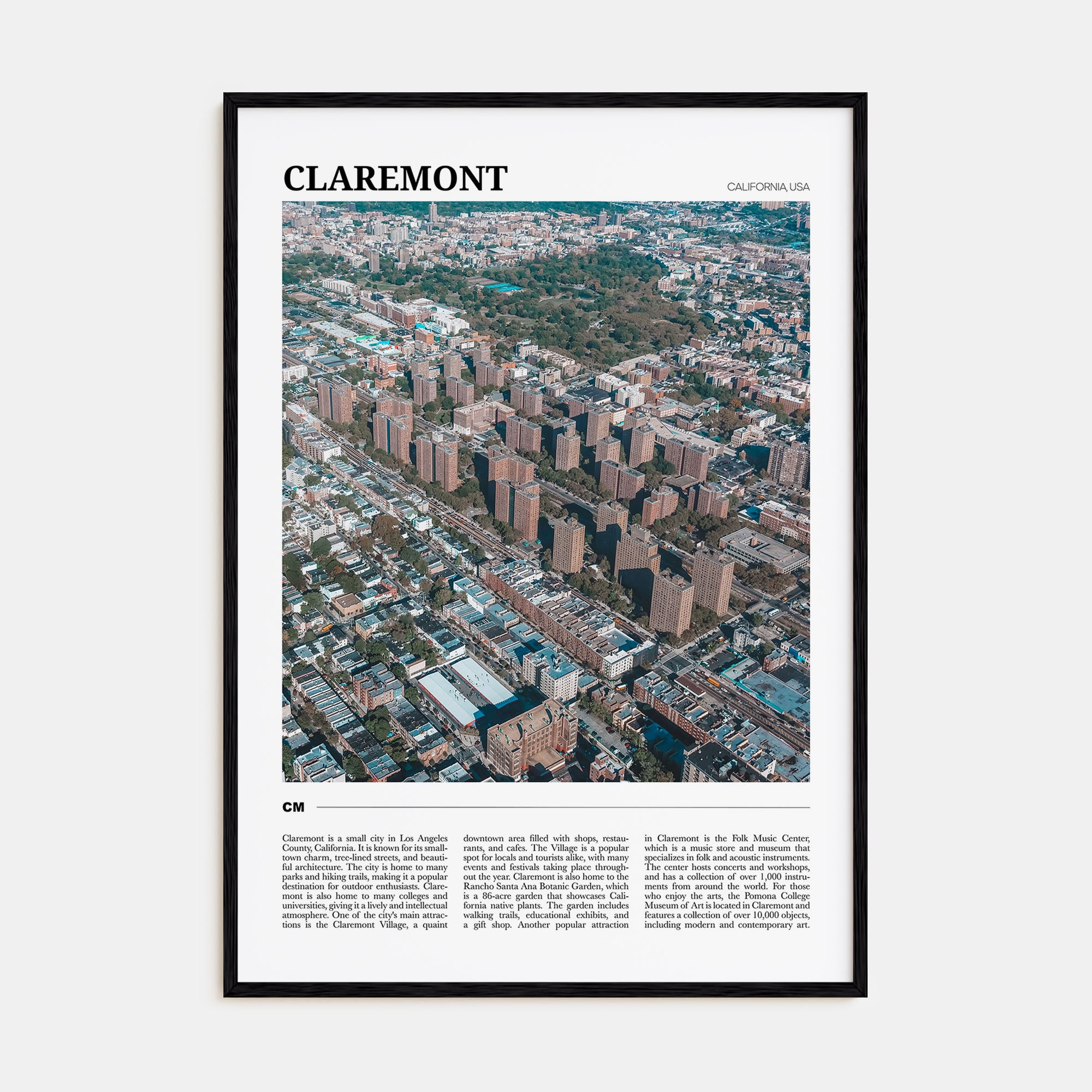 Claremont Travel Color Poster