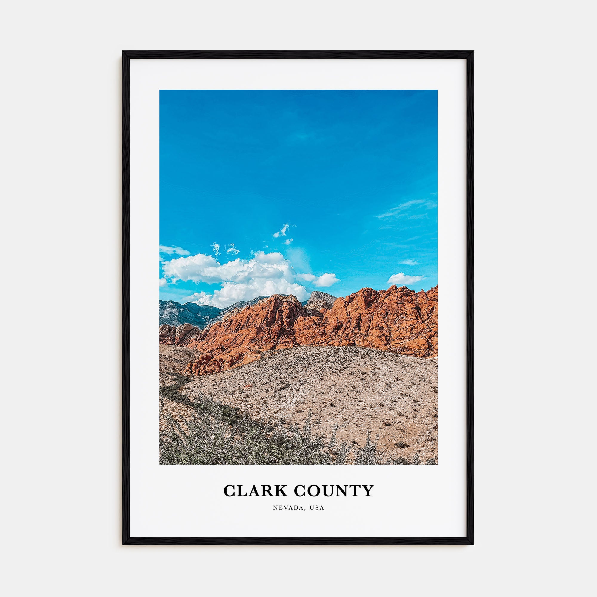Clark County Portrait Color Poster
