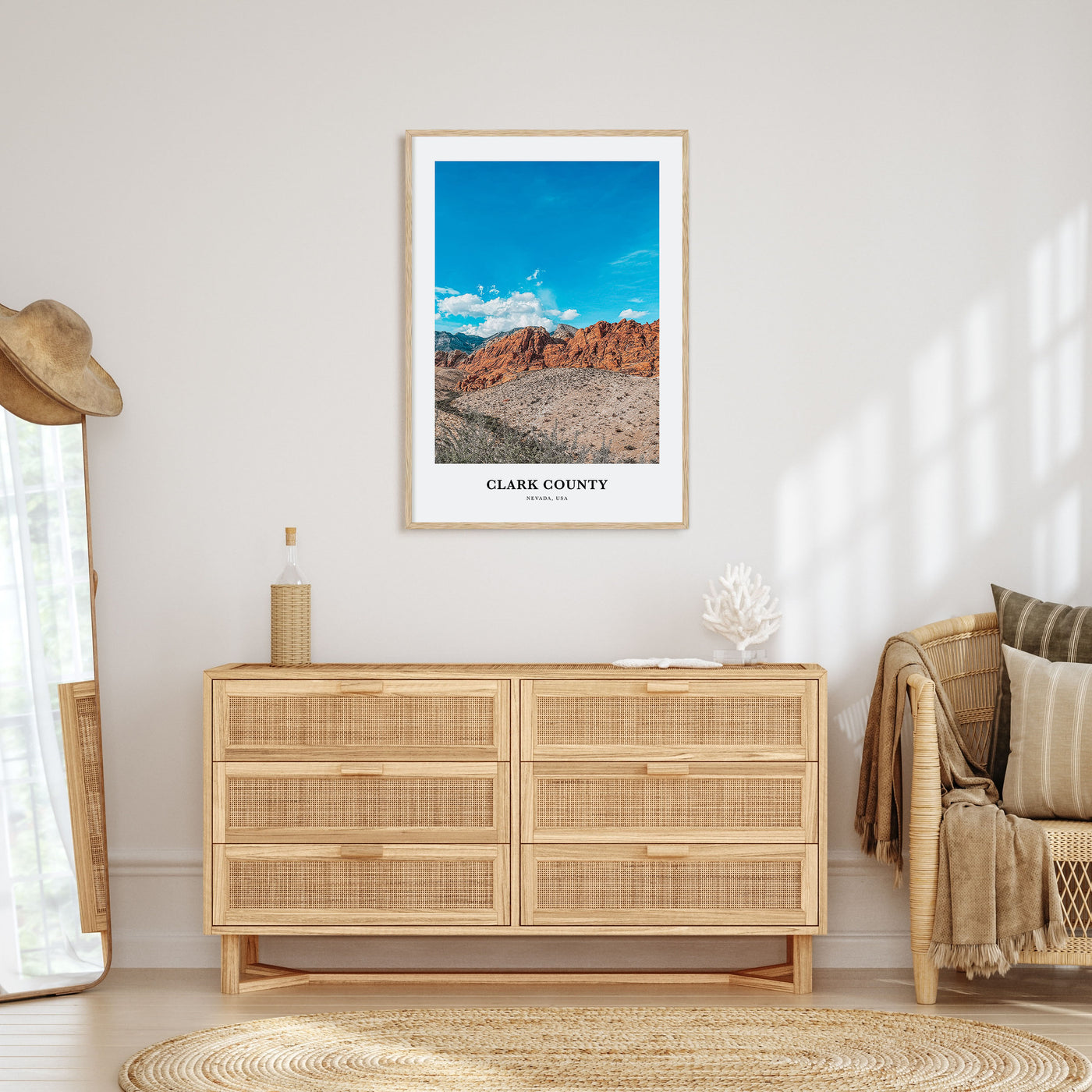 Clark County Portrait Color Poster