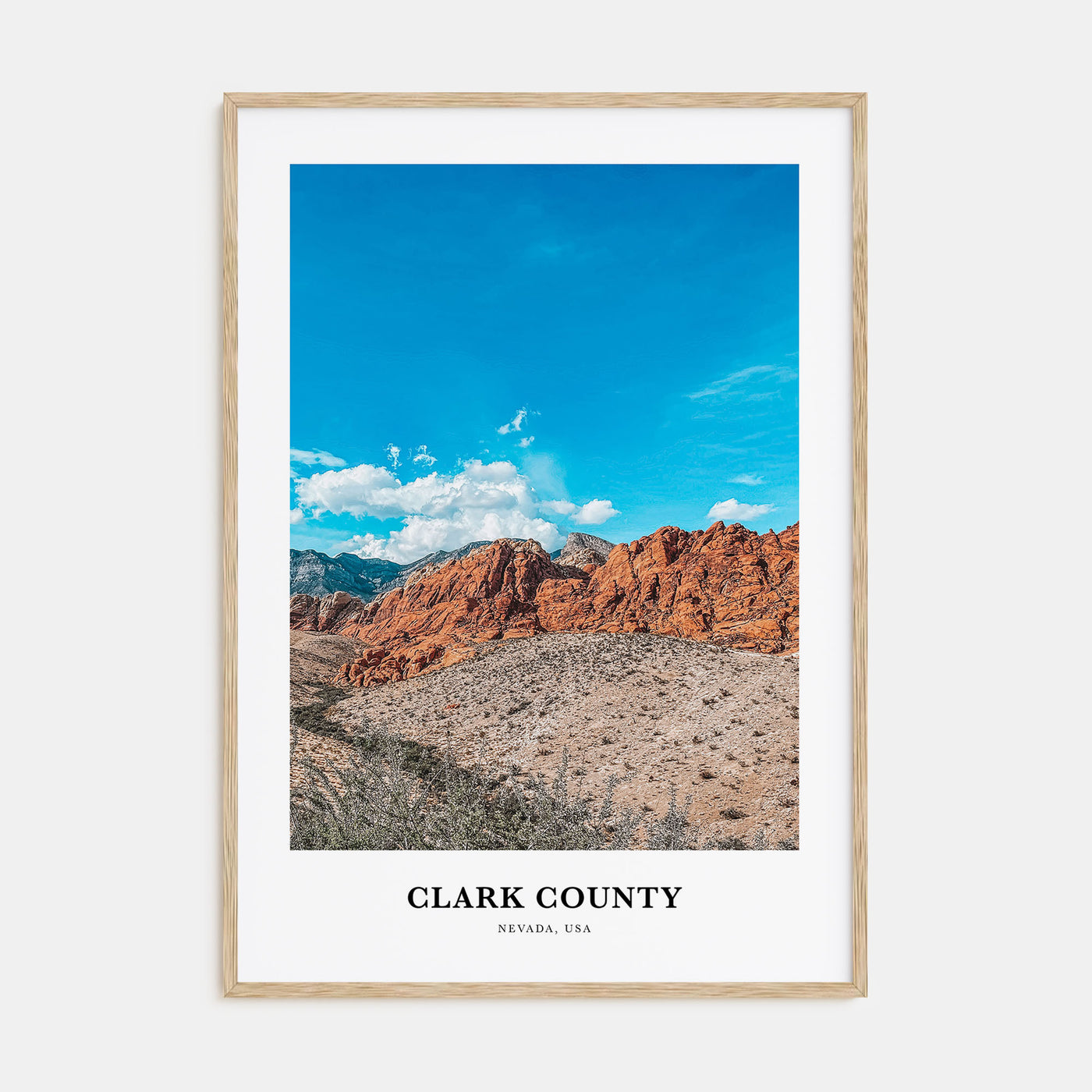 Clark County Portrait Color Poster