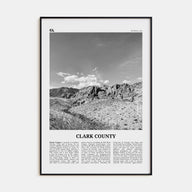 Clark County Travel B&W Poster