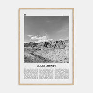 Clark County Travel B&W Poster