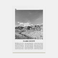 Clark County Travel B&W Poster
